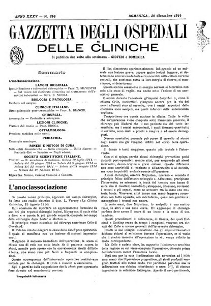 Gazzetta degli ospedali e delle cliniche