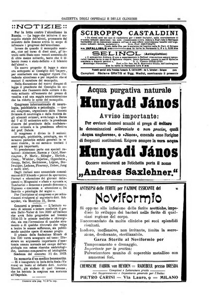 Gazzetta degli ospedali e delle cliniche