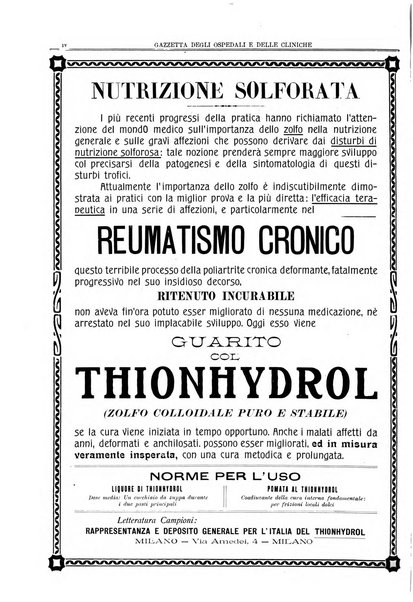 Gazzetta degli ospedali e delle cliniche