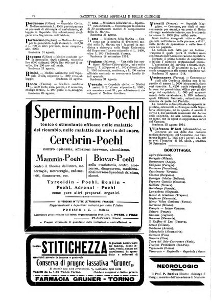 Gazzetta degli ospedali e delle cliniche