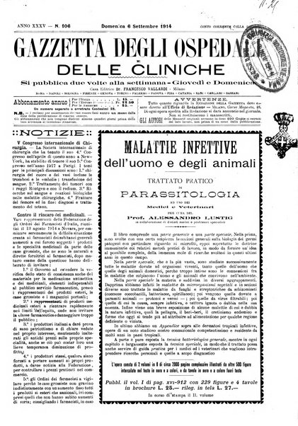 Gazzetta degli ospedali e delle cliniche