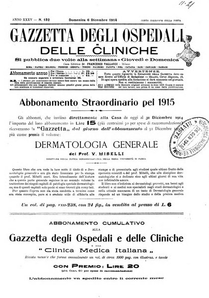 Gazzetta degli ospedali e delle cliniche