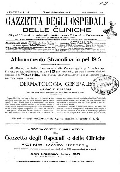 Gazzetta degli ospedali e delle cliniche