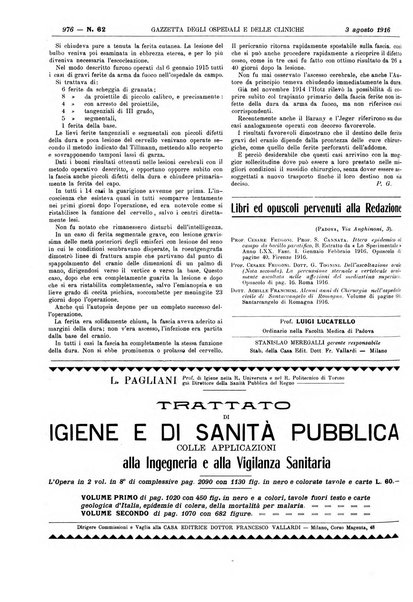 Gazzetta degli ospedali e delle cliniche