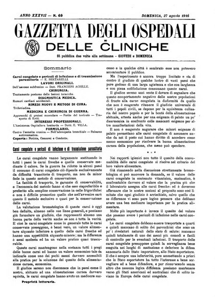 Gazzetta degli ospedali e delle cliniche