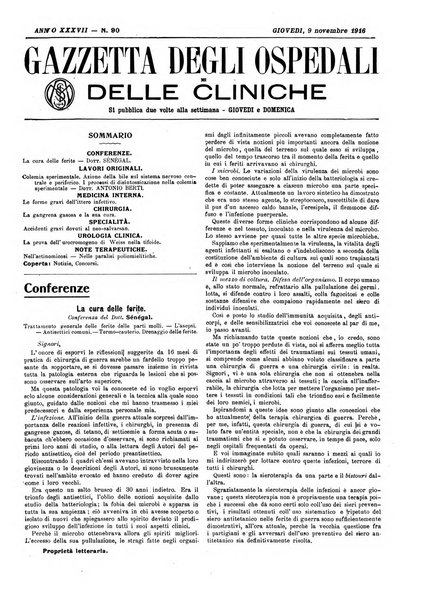 Gazzetta degli ospedali e delle cliniche