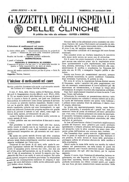 Gazzetta degli ospedali e delle cliniche