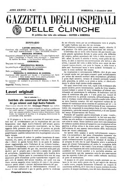 Gazzetta degli ospedali e delle cliniche