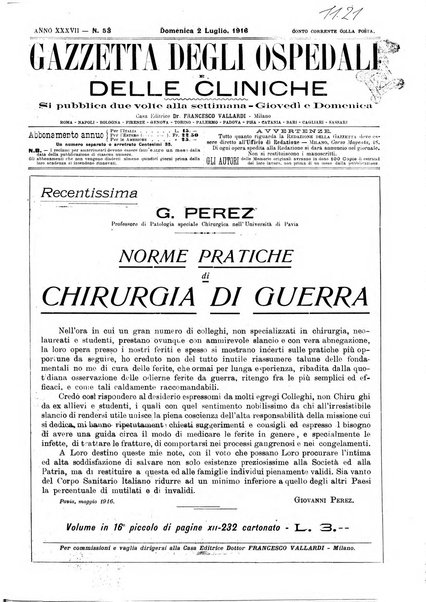 Gazzetta degli ospedali e delle cliniche