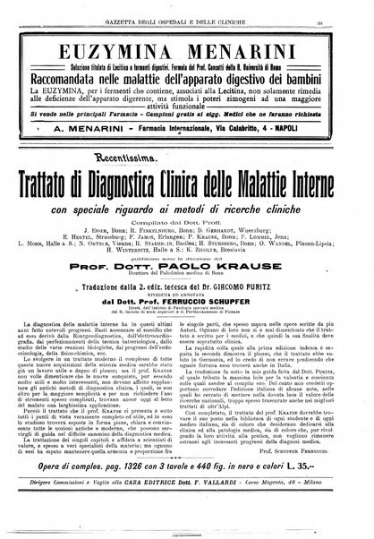 Gazzetta degli ospedali e delle cliniche