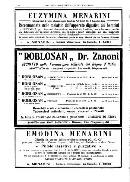 Gazzetta degli ospedali e delle cliniche