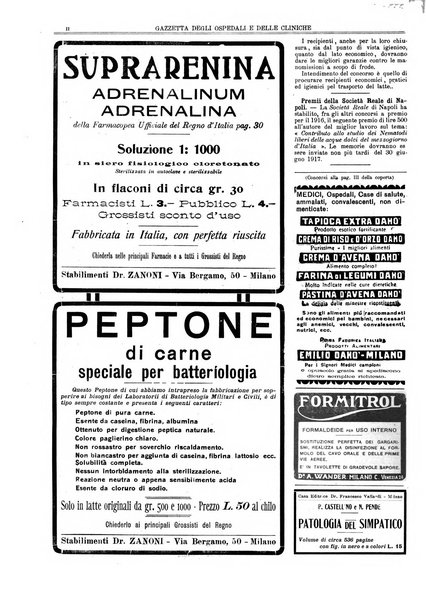 Gazzetta degli ospedali e delle cliniche