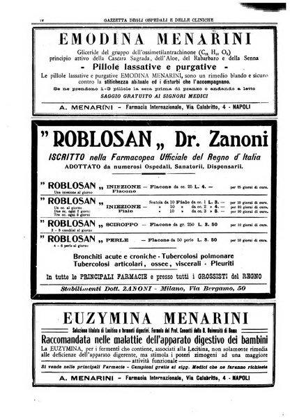 Gazzetta degli ospedali e delle cliniche