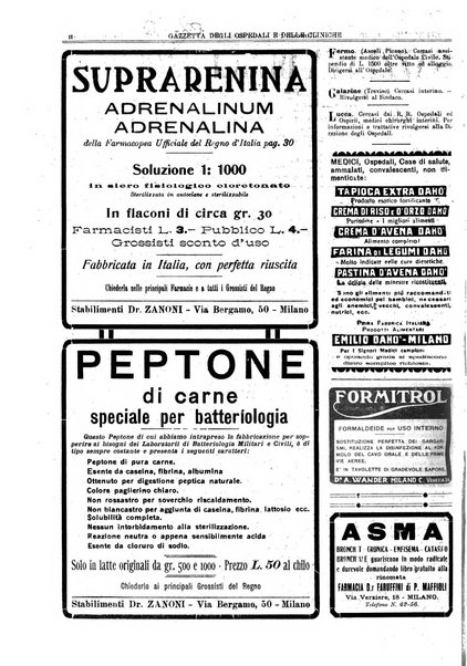 Gazzetta degli ospedali e delle cliniche