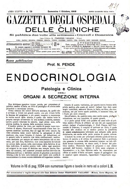 Gazzetta degli ospedali e delle cliniche