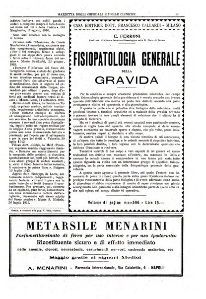 Gazzetta degli ospedali e delle cliniche