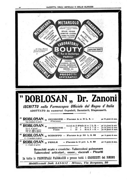 Gazzetta degli ospedali e delle cliniche