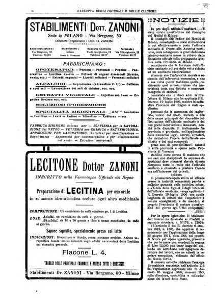 Gazzetta degli ospedali e delle cliniche