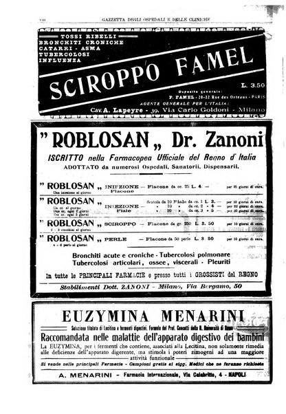 Gazzetta degli ospedali e delle cliniche