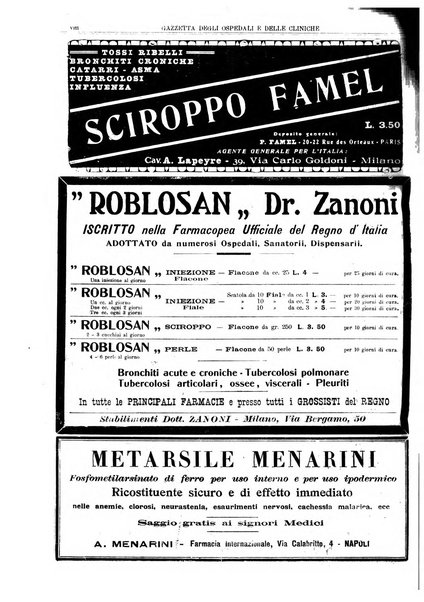 Gazzetta degli ospedali e delle cliniche