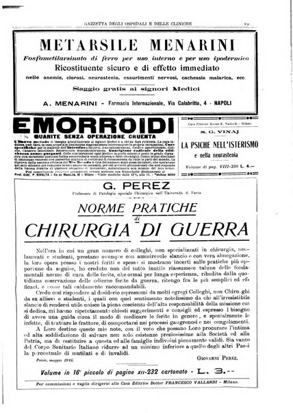 Gazzetta degli ospedali e delle cliniche