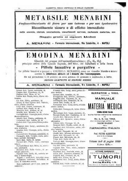 Gazzetta degli ospedali e delle cliniche