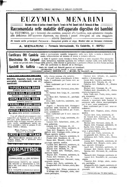 Gazzetta degli ospedali e delle cliniche