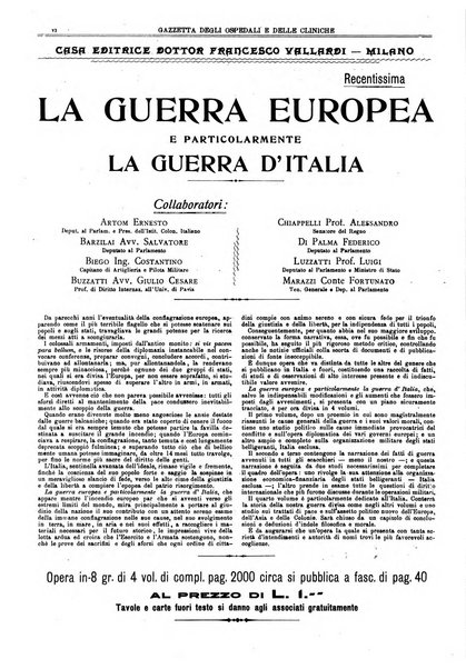 Gazzetta degli ospedali e delle cliniche