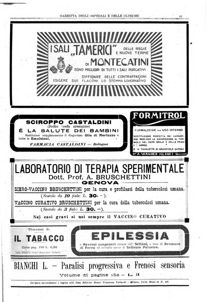 Gazzetta degli ospedali e delle cliniche