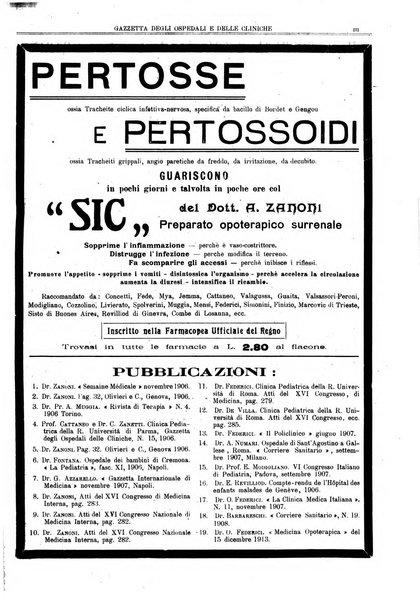 Gazzetta degli ospedali e delle cliniche