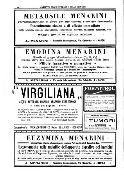 Gazzetta degli ospedali e delle cliniche