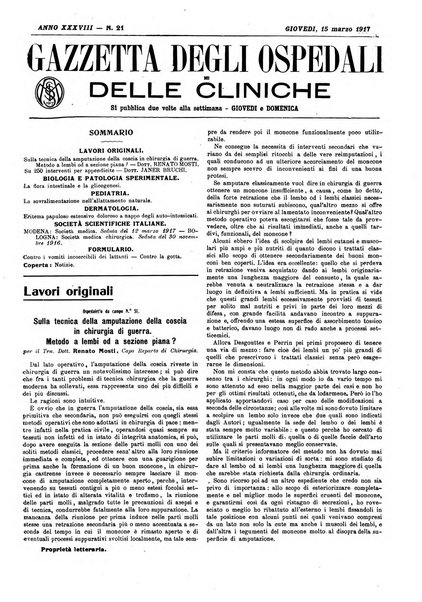 Gazzetta degli ospedali e delle cliniche