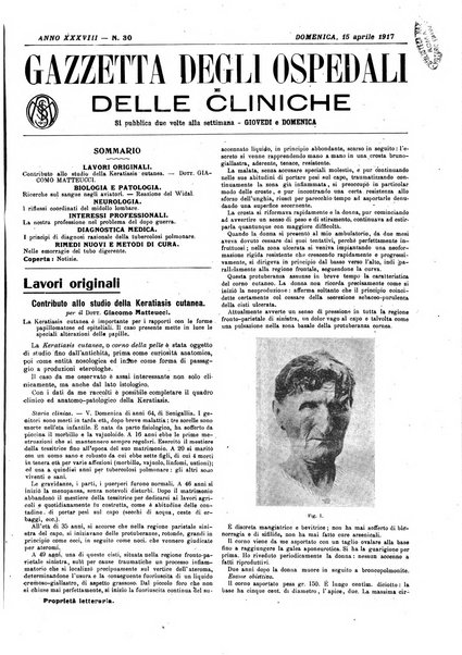 Gazzetta degli ospedali e delle cliniche