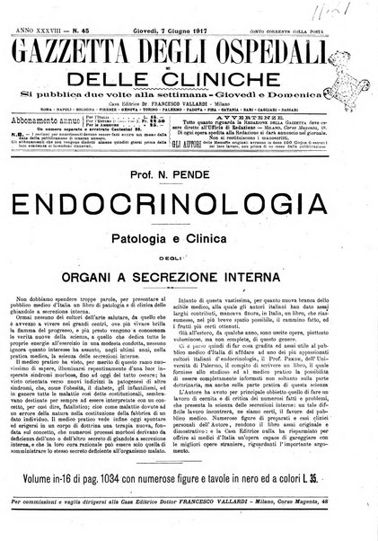 Gazzetta degli ospedali e delle cliniche