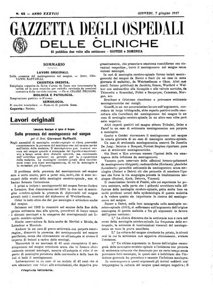 Gazzetta degli ospedali e delle cliniche