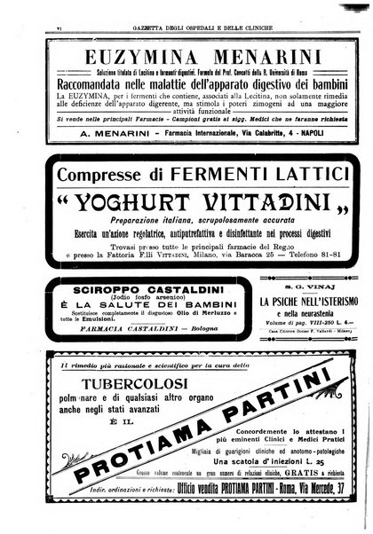 Gazzetta degli ospedali e delle cliniche