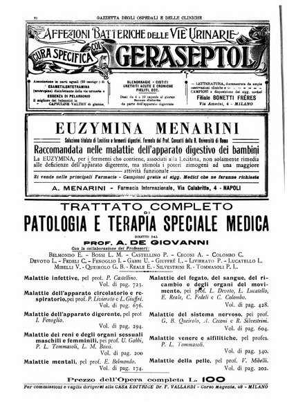 Gazzetta degli ospedali e delle cliniche