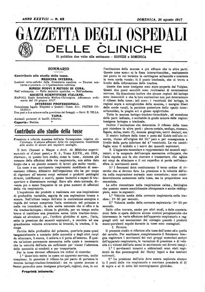 Gazzetta degli ospedali e delle cliniche