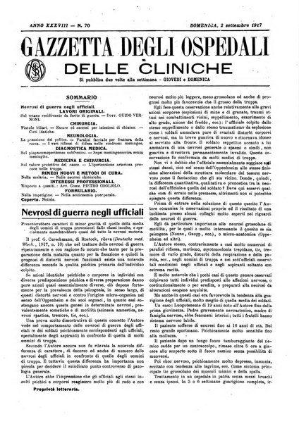 Gazzetta degli ospedali e delle cliniche