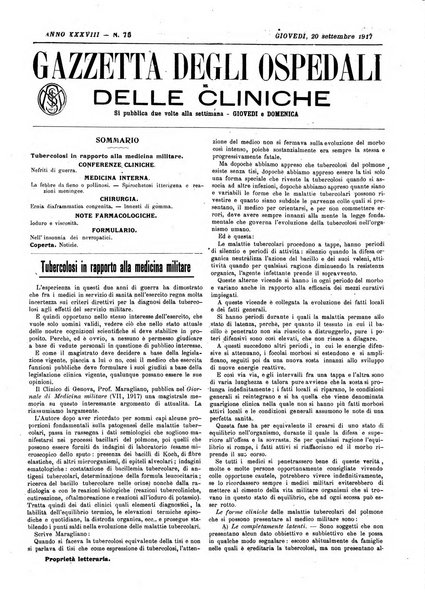 Gazzetta degli ospedali e delle cliniche