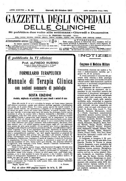 Gazzetta degli ospedali e delle cliniche