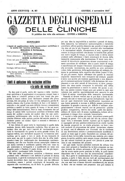 Gazzetta degli ospedali e delle cliniche