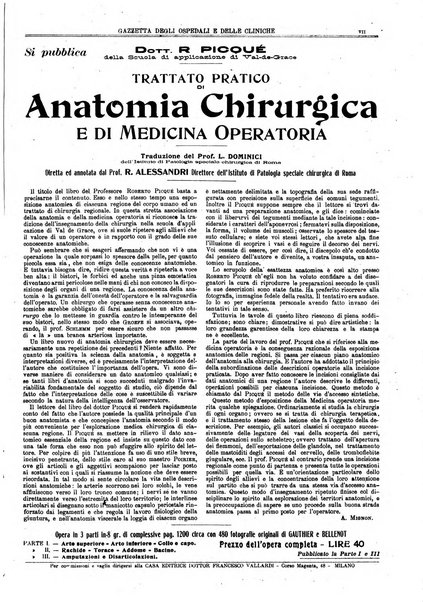 Gazzetta degli ospedali e delle cliniche