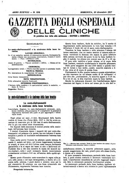 Gazzetta degli ospedali e delle cliniche