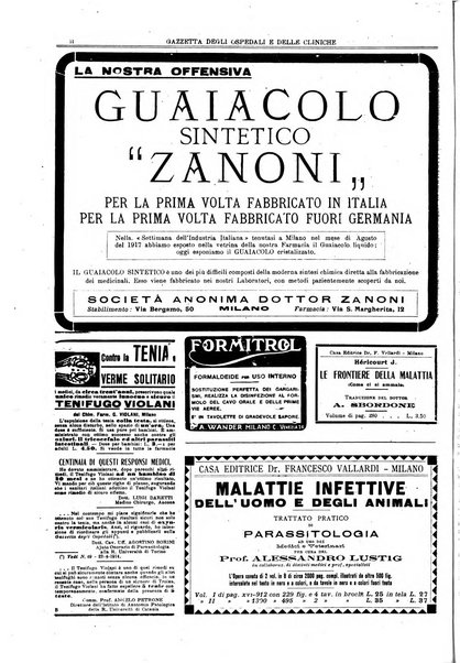 Gazzetta degli ospedali e delle cliniche