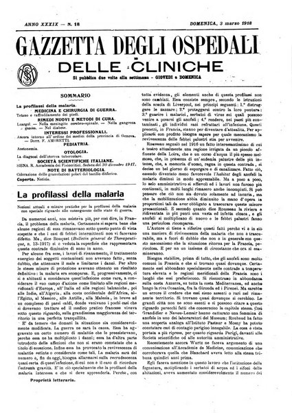 Gazzetta degli ospedali e delle cliniche