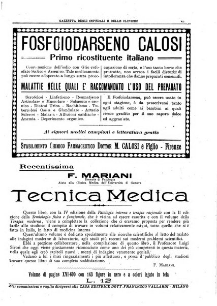 Gazzetta degli ospedali e delle cliniche