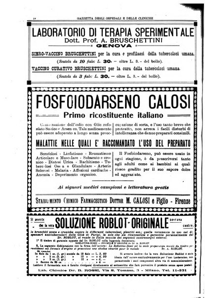 Gazzetta degli ospedali e delle cliniche