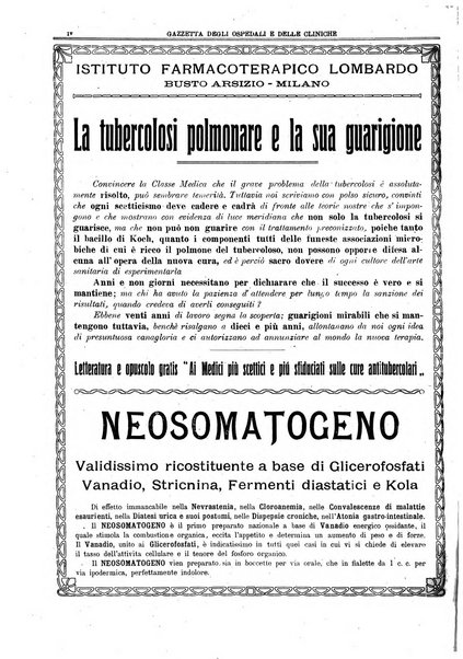 Gazzetta degli ospedali e delle cliniche