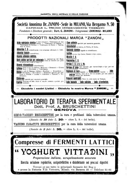 Gazzetta degli ospedali e delle cliniche